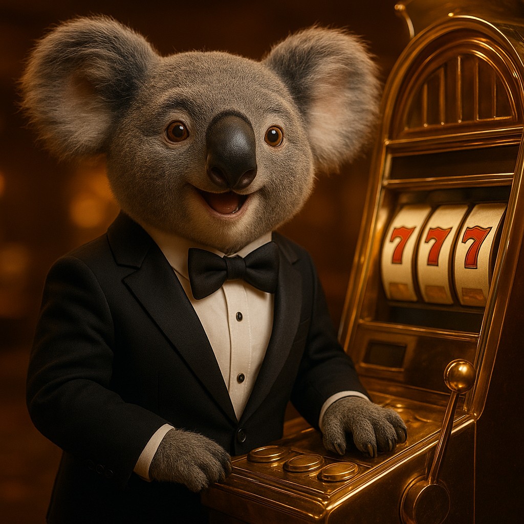 L44 গেমিং প্ল্যাটফর্মের আকর্ষণীয় পরিবেশে আর্কেড মেশিনের নিকটে খুশি চরিত্র